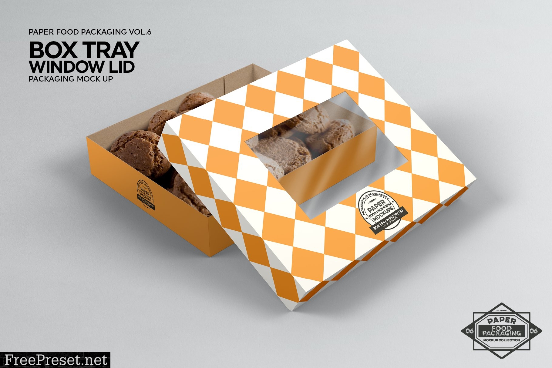 Box Tray Window Lid Packaging Mockup 2306710