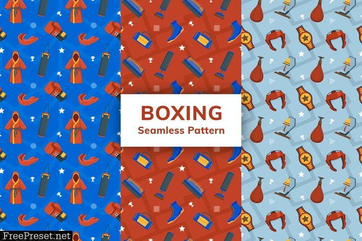 Boxing Seamless Pattern GMJUPH5