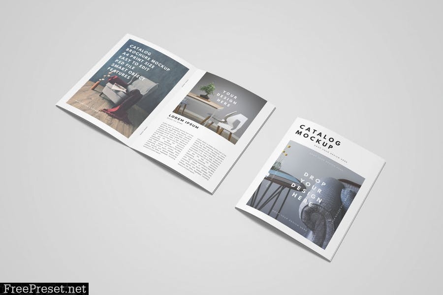 Brochure Catalog Mockup 7JF297N