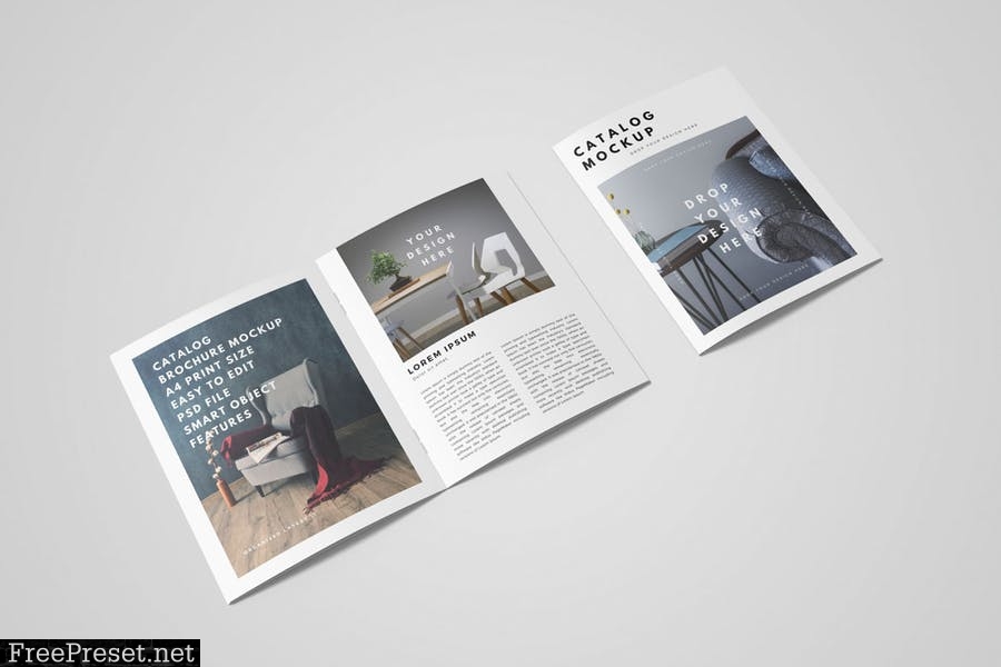 Brochure Catalog Mockup 7JF297N