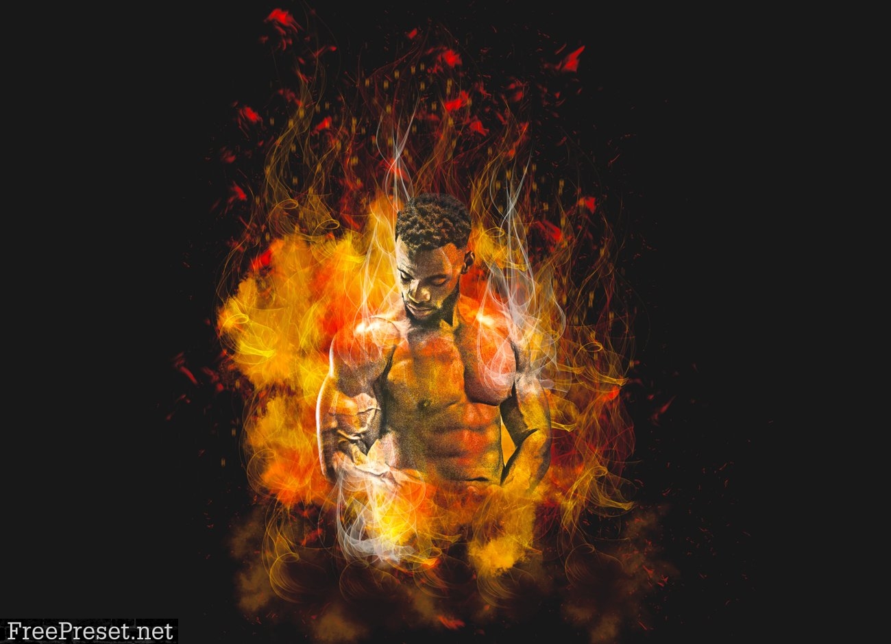 Burning Effect Photoshop Action 5999913