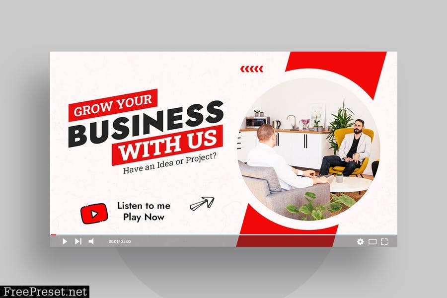 Business & Corporate YouTube Video Thumbnail AD DFBXTER