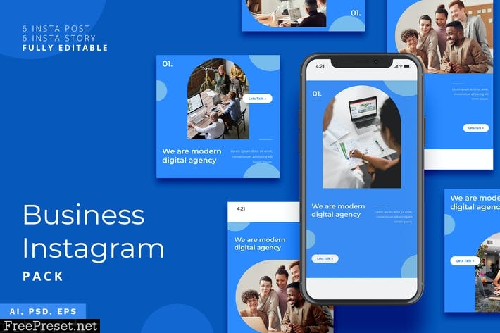 Business Instagram Stories & Post Pack QFZNNBG