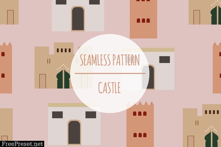 Castle – Seamless Pattern EW4DFW7