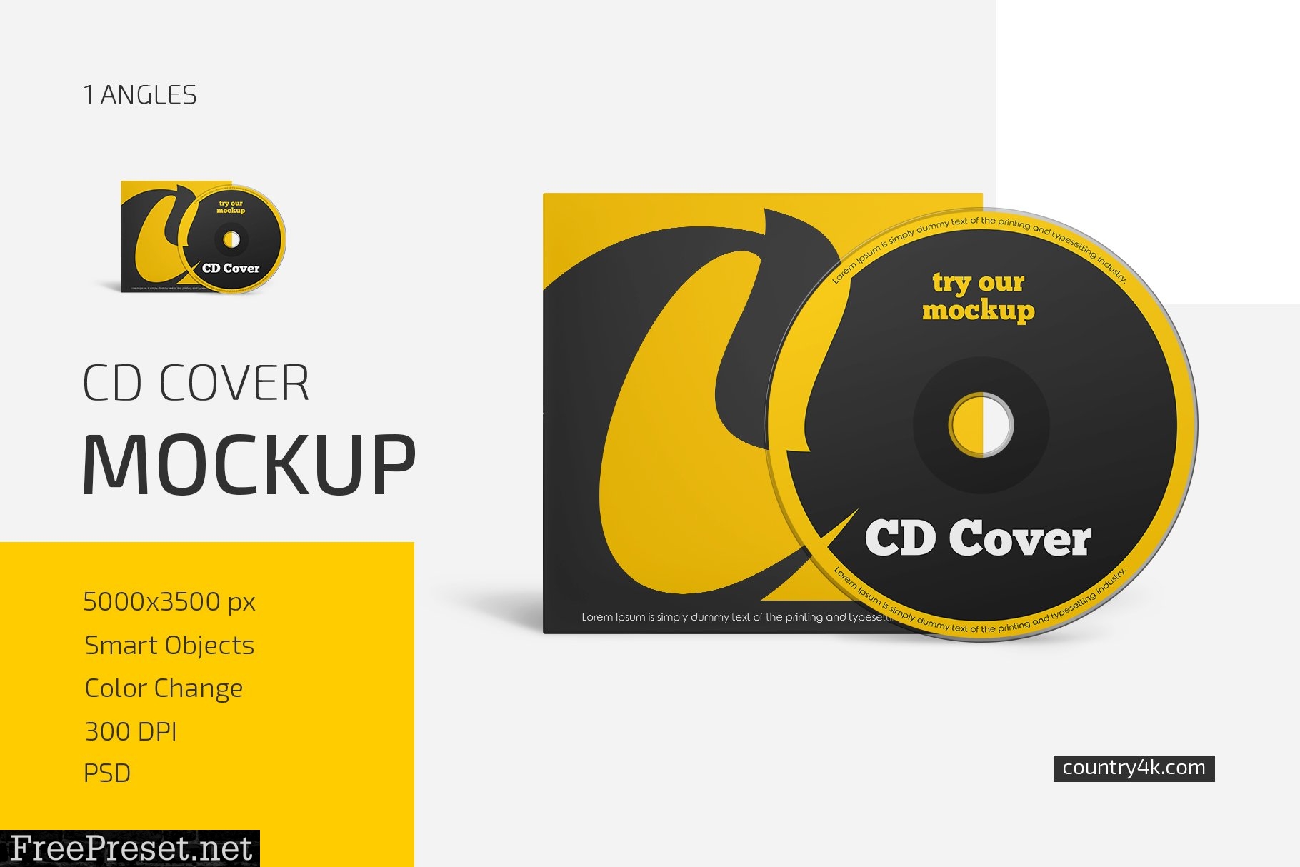 CD Cover Mockup 6033696