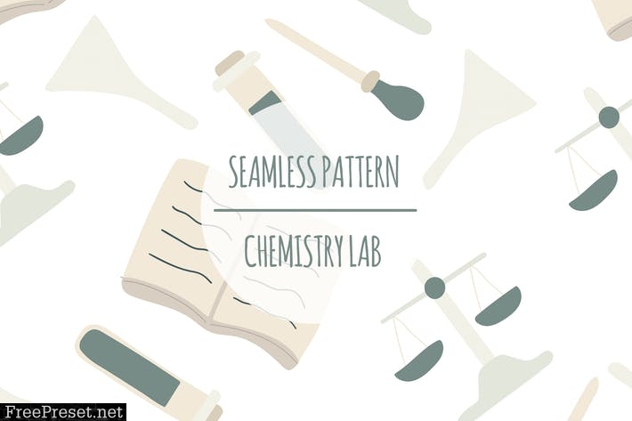 Chemistry Lab – Seamless Pattern 8YKPB87