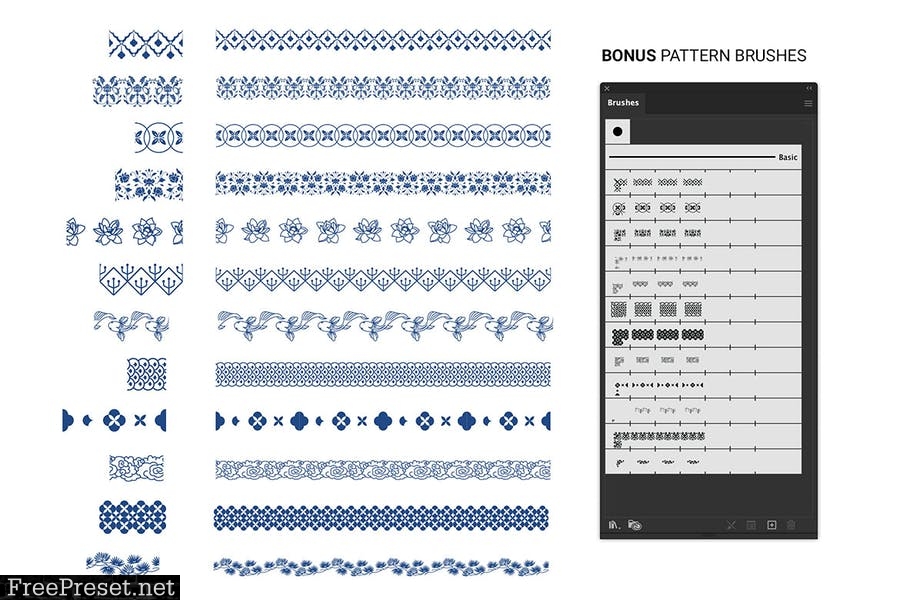 Chinese Ceramic Patterns Collection AEJ45PT