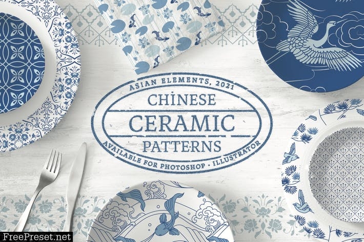 Chinese Ceramic Patterns Collection AEJ45PT