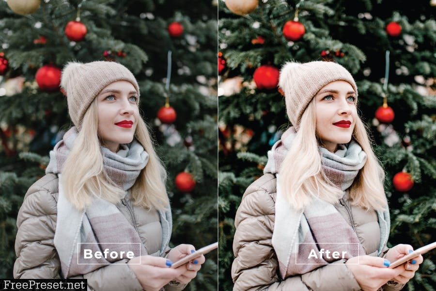 Christmas Desktop and Mobile Lightroom Preset