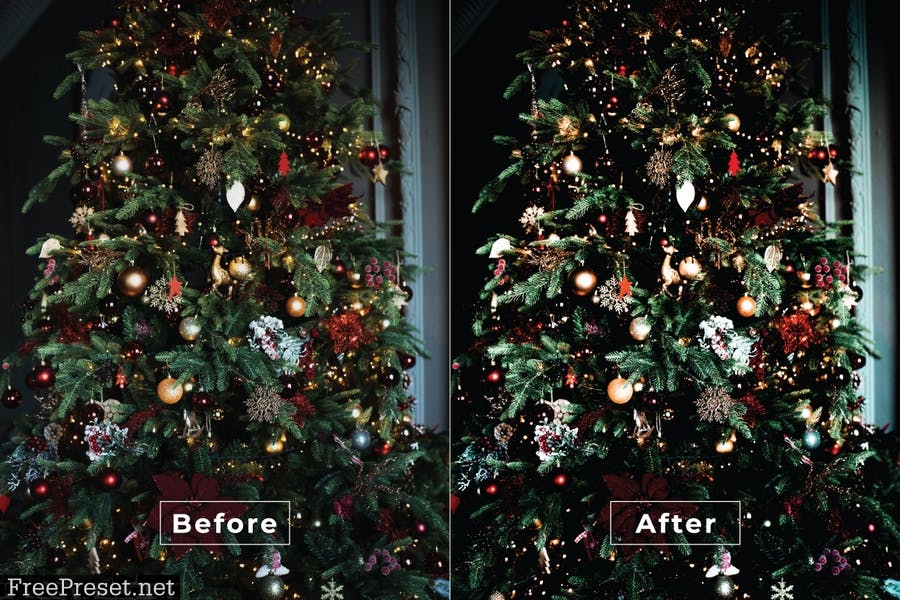 Christmas Desktop and Mobile Lightroom Preset