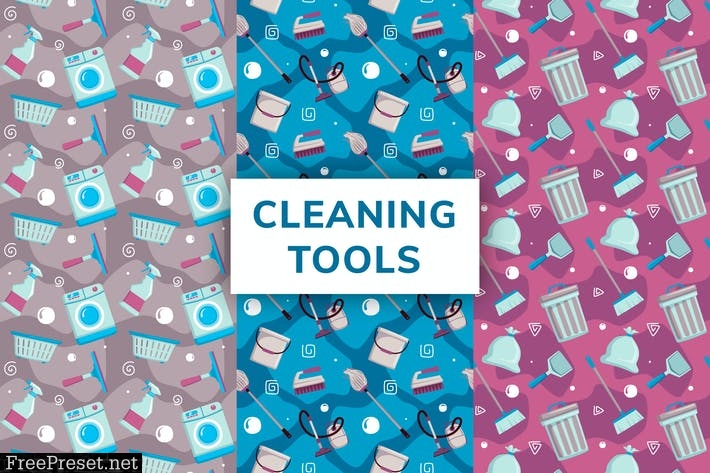 Cleaning Tools Seamless Pattern E3BECA4