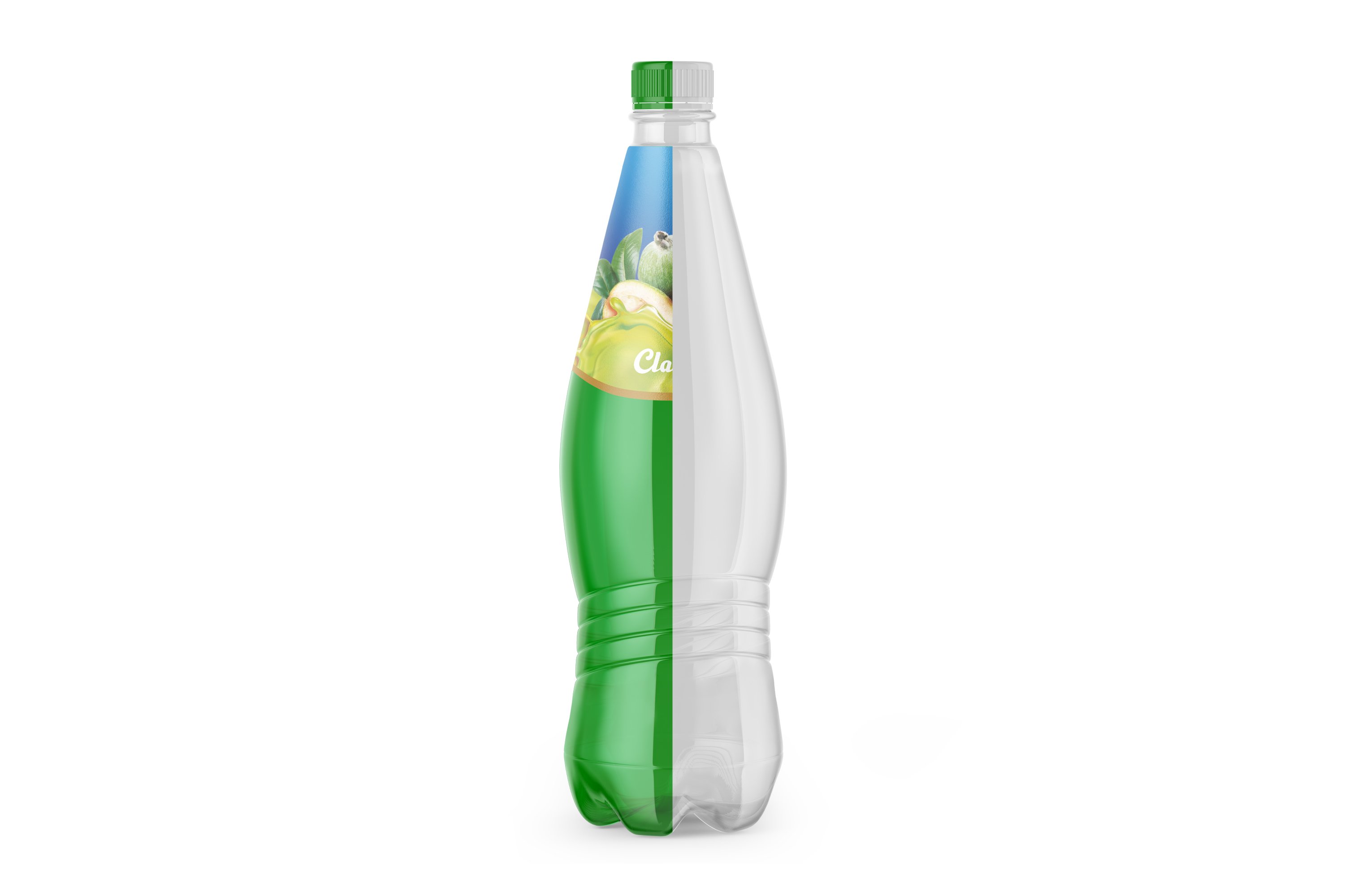 Clear Plastic Drink Bottle Mockup 6063286