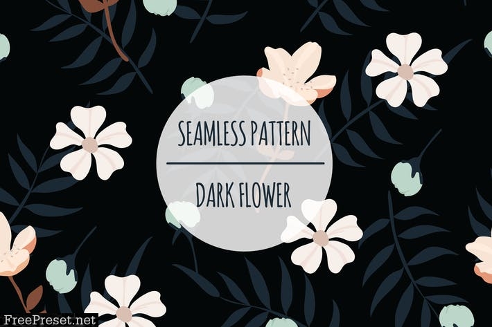 Dark Flower – Seamless Pattern ZVA2GZ9