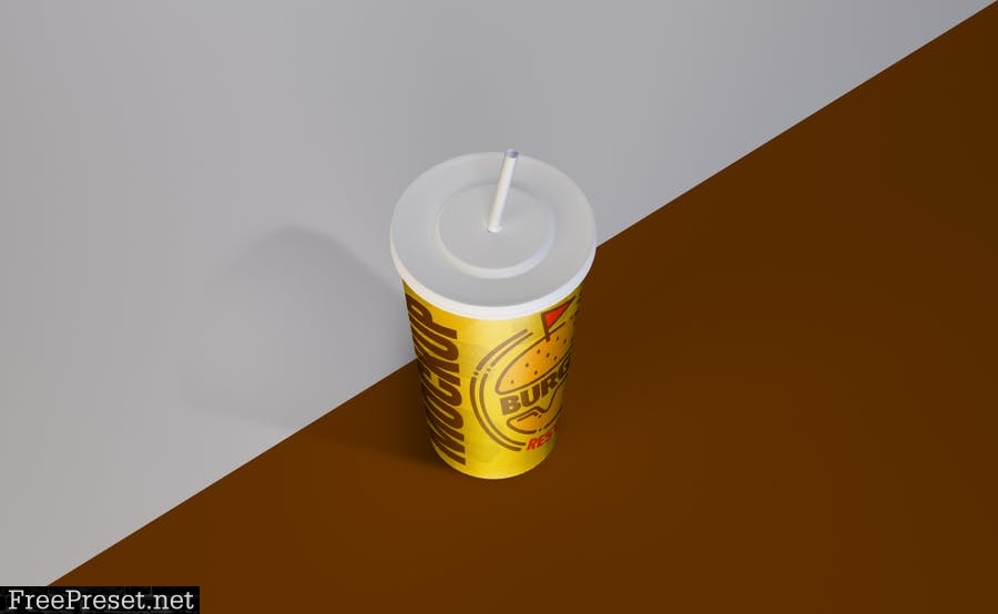 Disposable Paper Cup Mockup PP9THGX