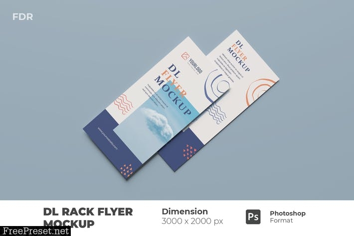 DL Rack Flyer Mockup HSBJ699