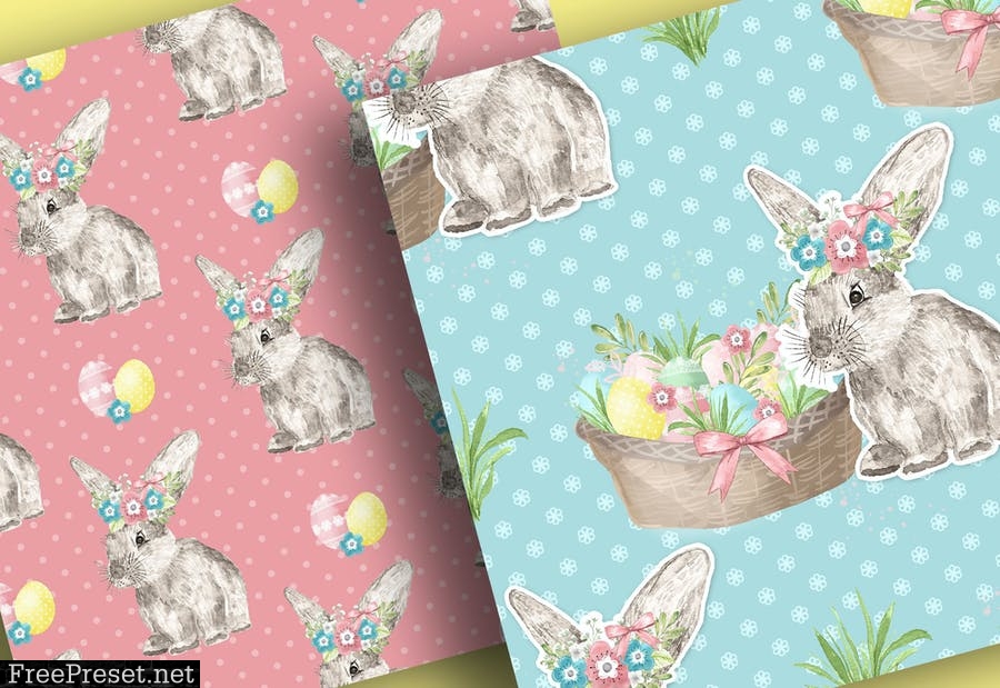 Easter digital paper pack BBXPB8W