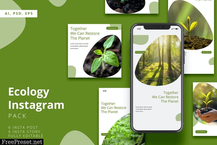 Ecology Instagram Stories & Post Pack VM98NT7