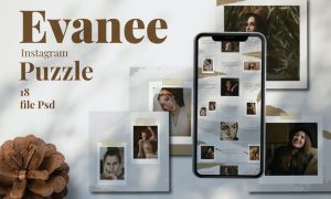 Evanee Instagram Puzzle Template CCGP6W3