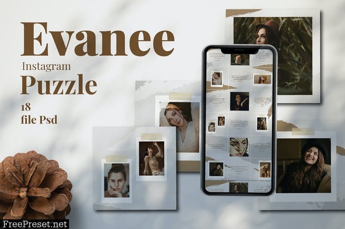 Evanee Instagram Puzzle Template CCGP6W3