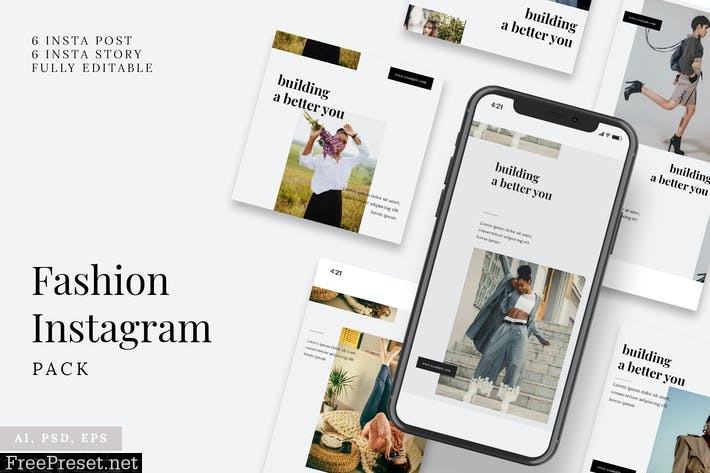 Fashion Instagram Stories & Post Pack 8LUU4AE