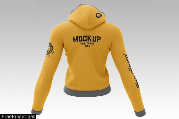 Female Sweatshirt Hoodie Mockup P26STZE