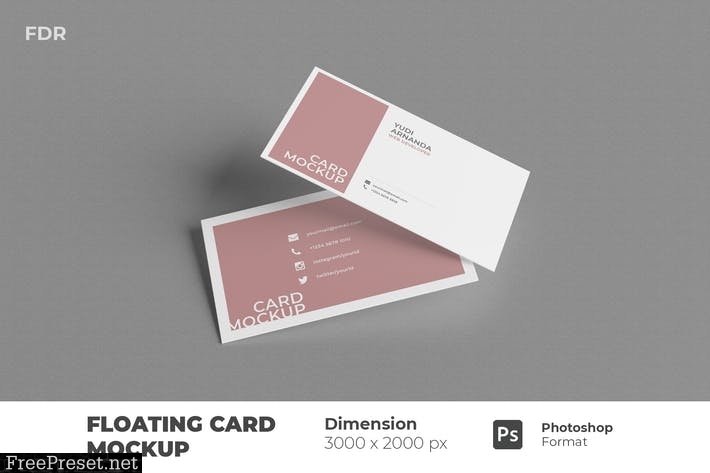 Floating Business Card UHBFCBE