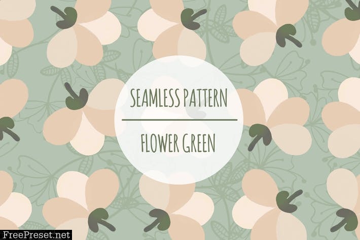 Flower Green – Seamless Pattern FQ2A5XR