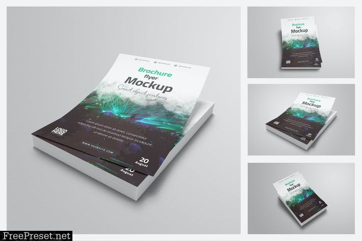 Flyer Mockup A4 Sizes JZ347XL