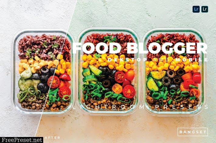 Food Blogger Desktop and Mobile Lightroom Preset