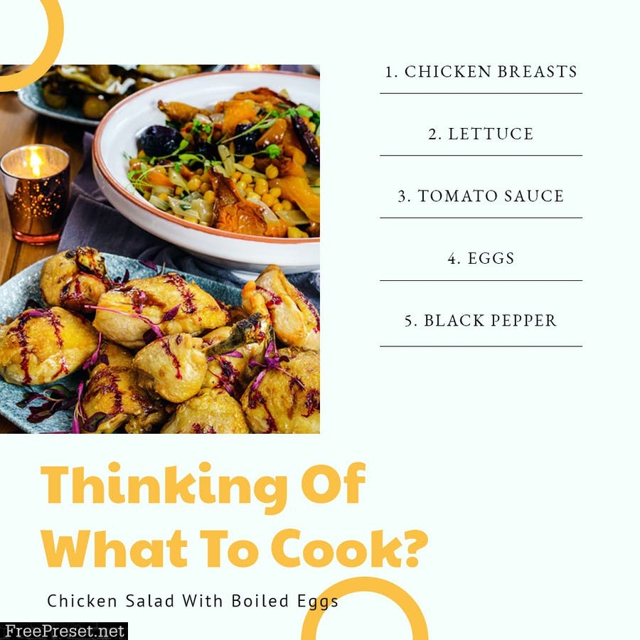 Food Recipe Instagram Stories & Post Pack LMF6EQG