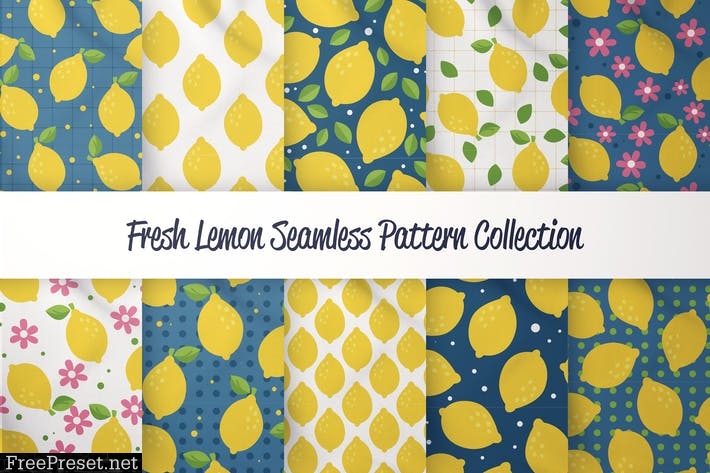 Fresh Lemon - Seamless Pattern CV29AVU