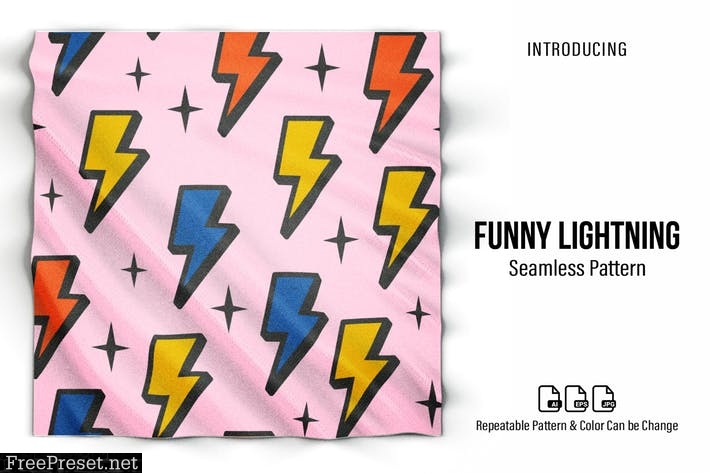 Funny Lightning Pattern 96UNSSZ