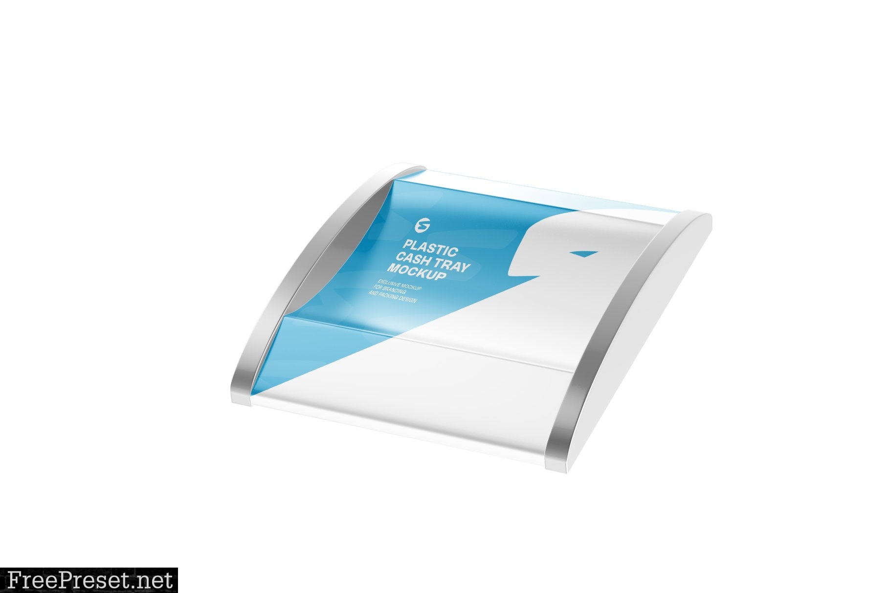 Glossy Plastic Cash Tray Mockup 6063375