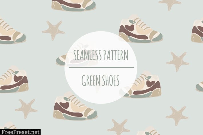 Green Shoes – Seamless Pattern CHRVZ53