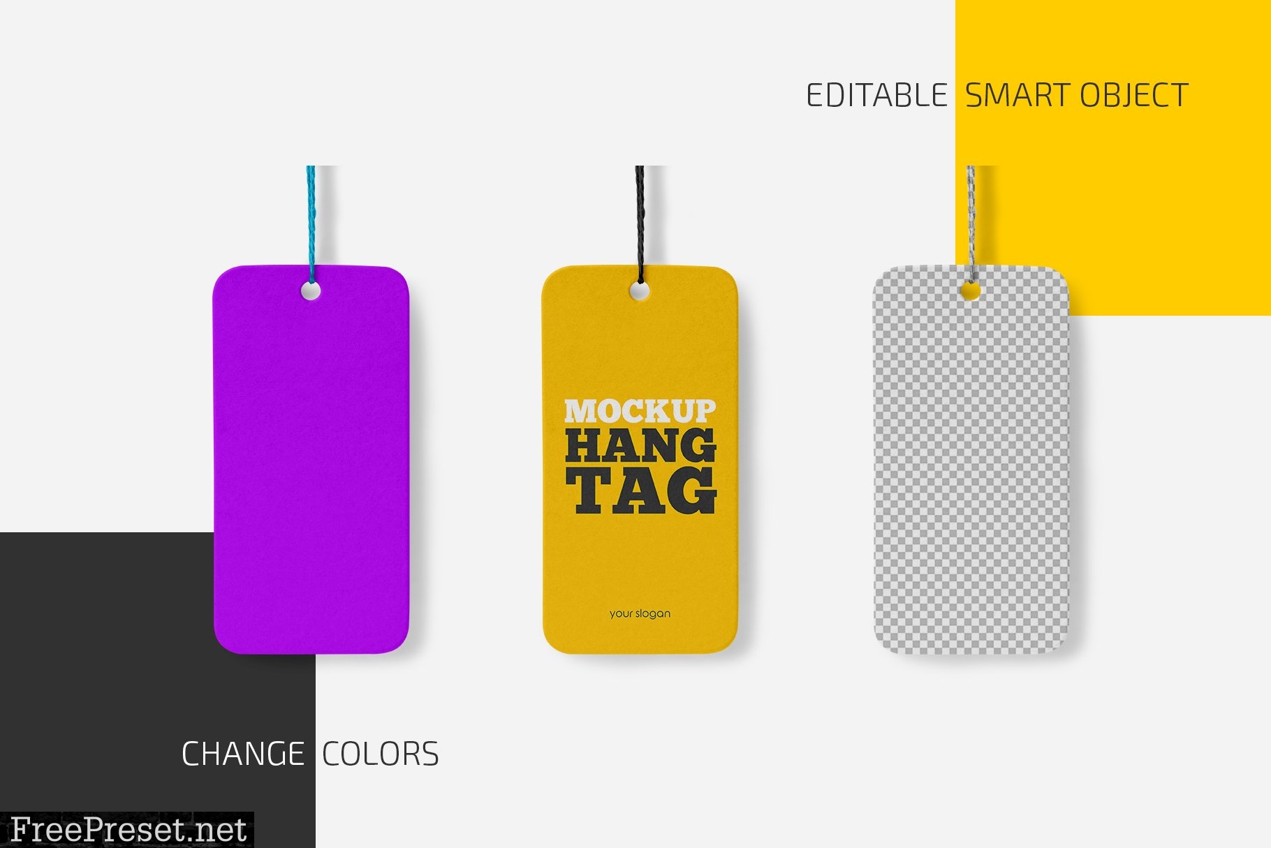 Hang Tag Mockup Set 6033710