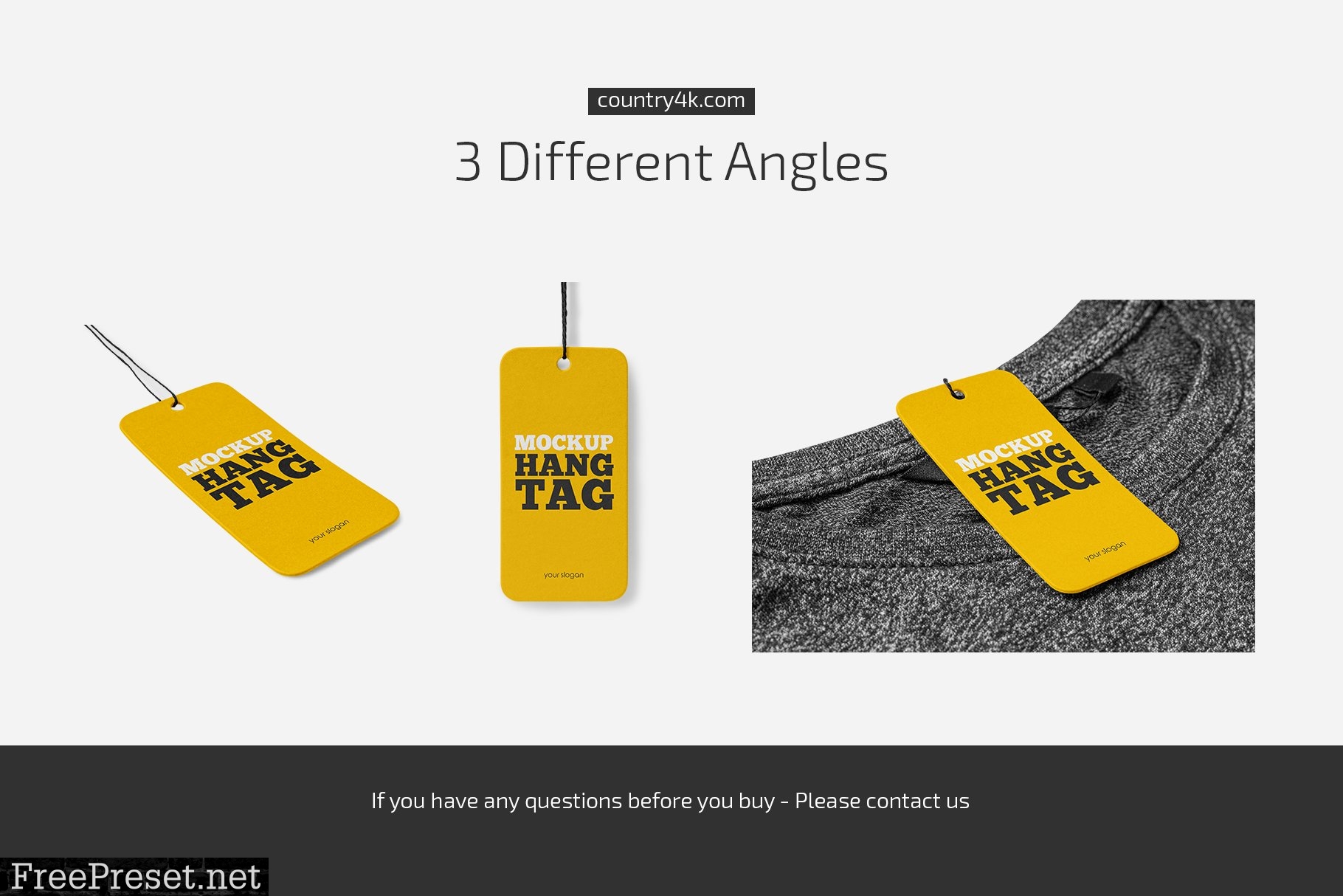 Hang Tag Mockup Set 6033710