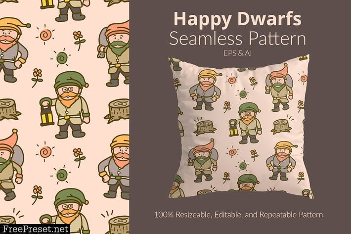 Happy Dwarfs Pattern AH4M6UU