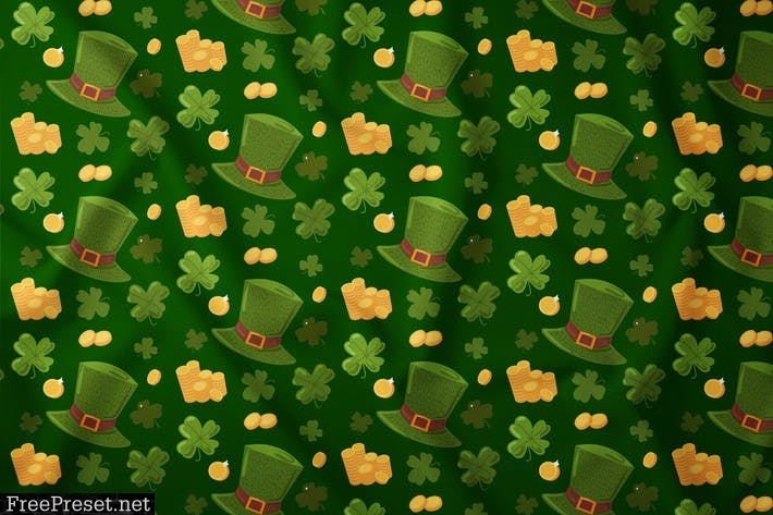 Happy Patrick Seamless Pattern 7Y3KVZN