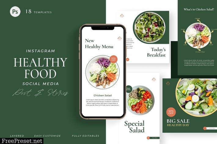 Healthy Food Cafe - Instagram Pack PQRV8FU
