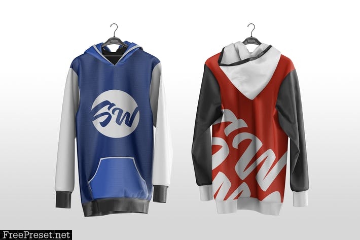 Hoodie on Hanger Mockup N5TC5EF