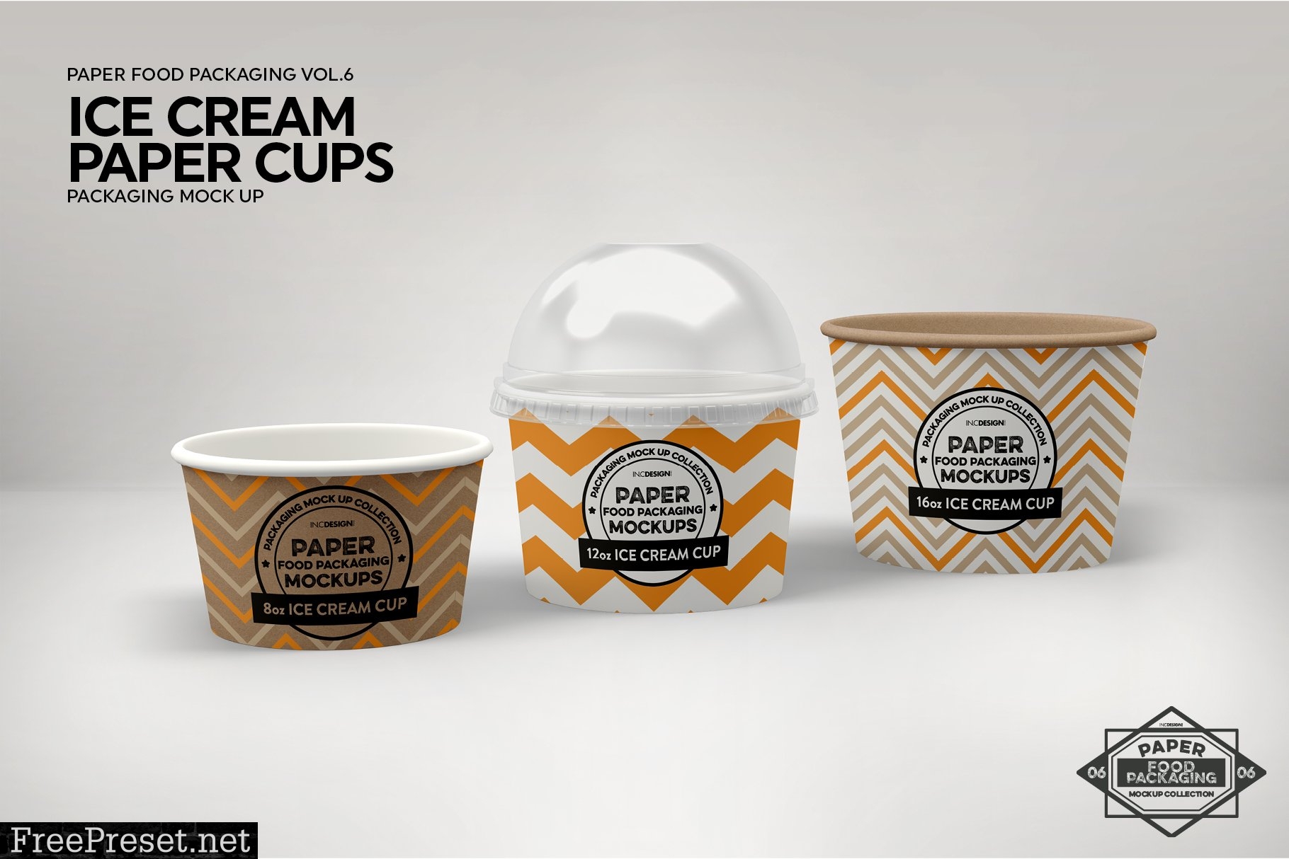 Ice Cream Cups Mockup 2182874