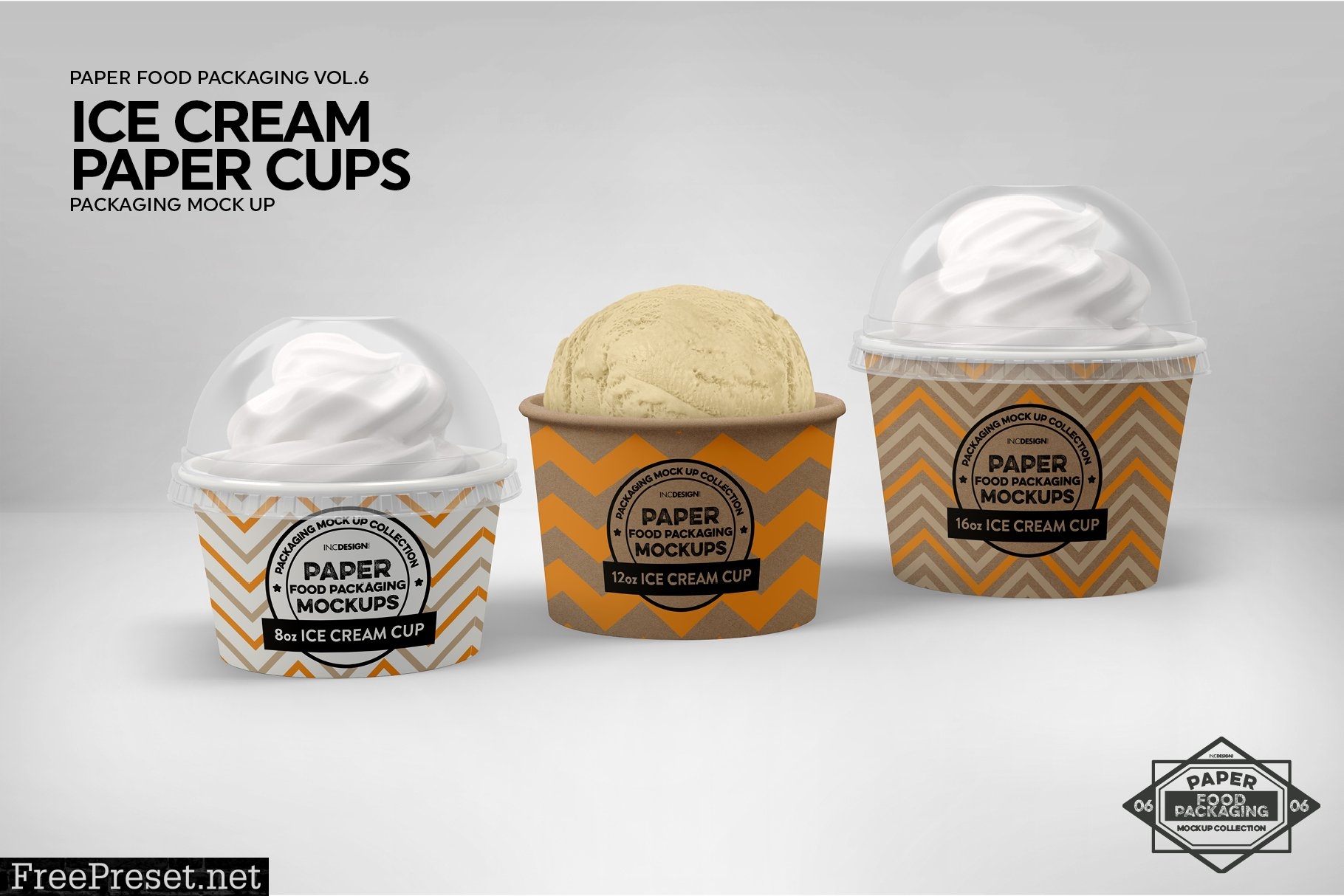 Ice Cream Cups Mockup 2182874