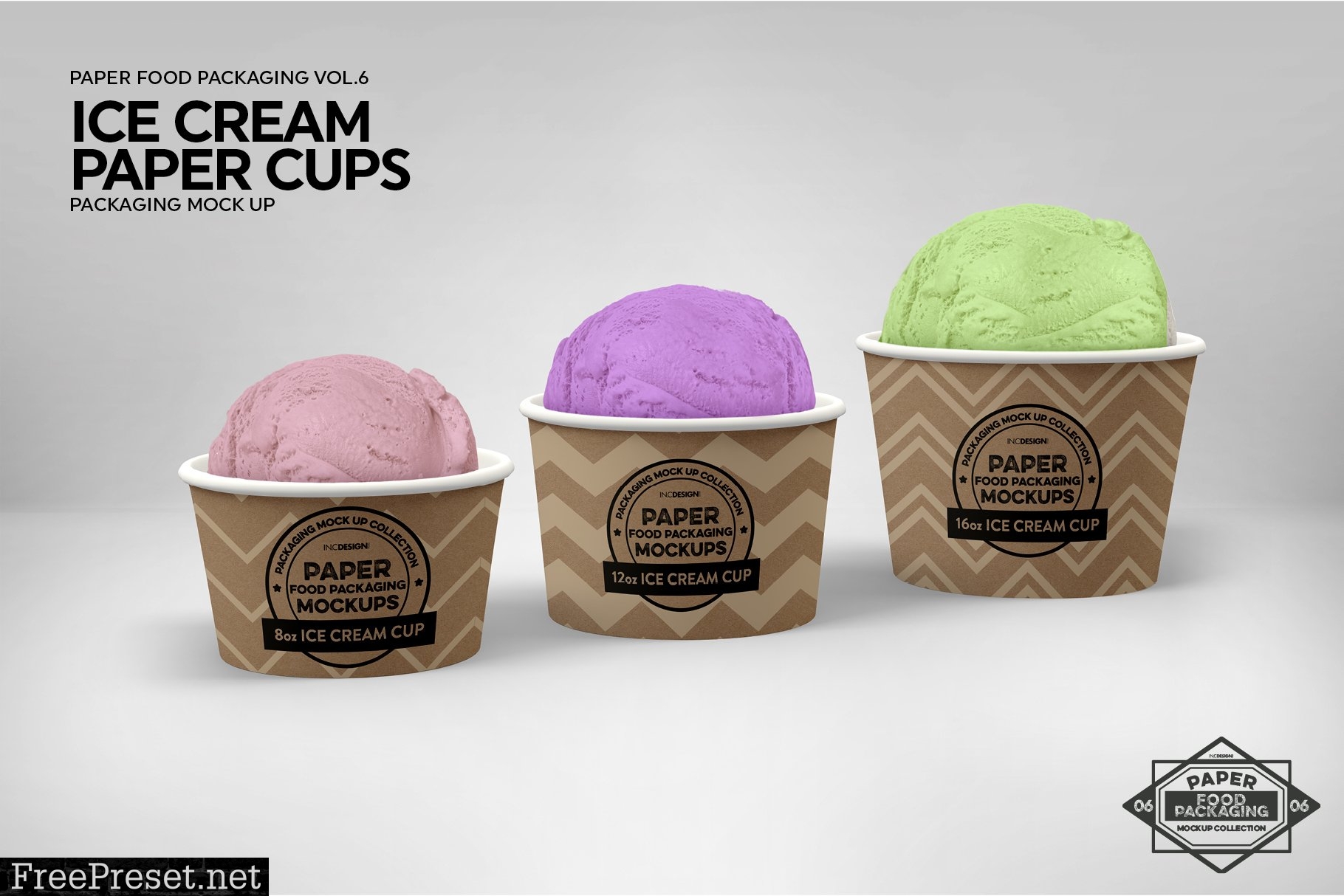 Ice Cream Cups Mockup 2182874