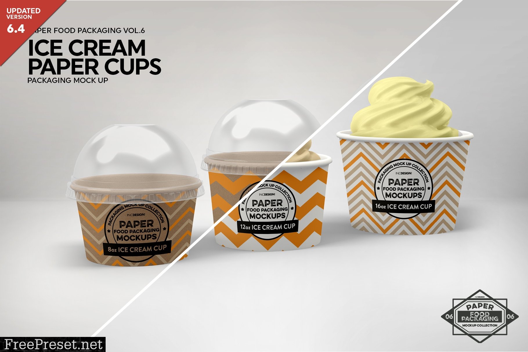 Ice Cream Cups Mockup 2182874