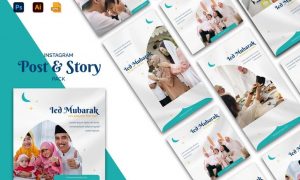 Ied Mubarak Instagram Stories & Post Pack HBMHVR5