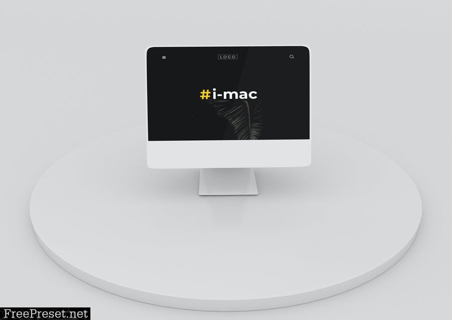 iMac 2021 Mockup - Vol 03 C8RSMQ8