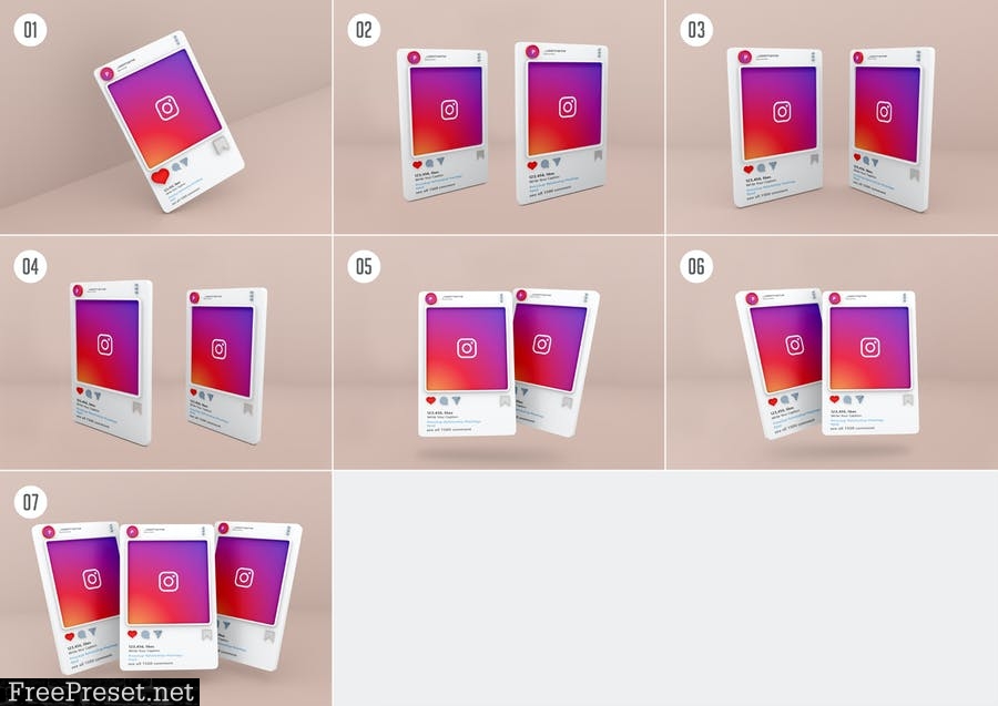 Instagram Post Mockup Template - Vol 04 VVD9GQT