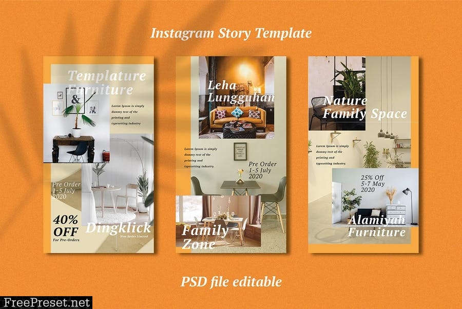 Interior Template Instagram Story KNSK2Q6