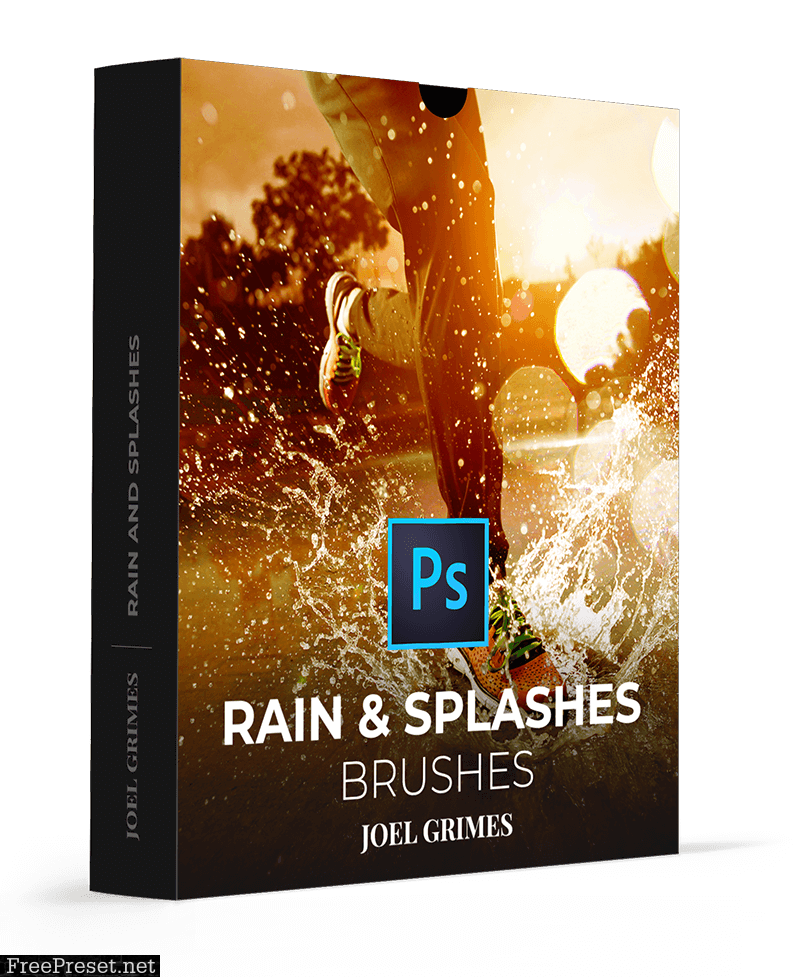 Joel Grimes - Rain and Splashes Photoshop Brushes