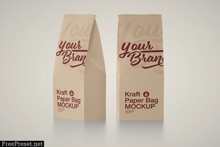 Kraft Paper Bag Mockup RAAEM7B